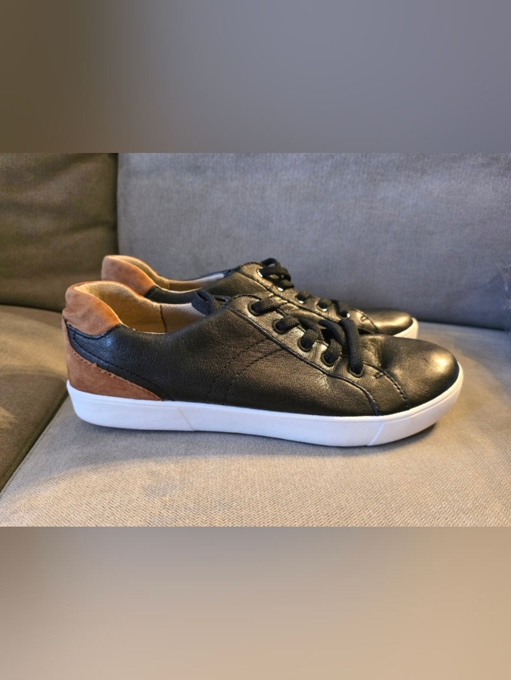Naturalizer Morrison Black Leather Sneakers Womens 11 WW